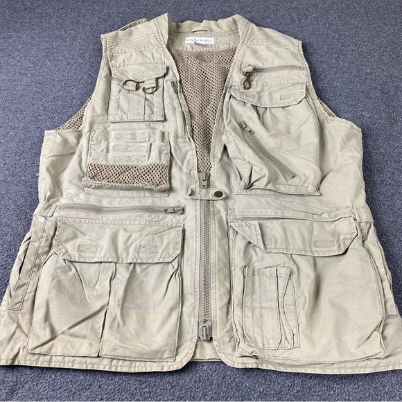 Vintage Mens Banana Republic Tactical Multi pocket Fishing Vest Men’s Sz Medium - Picture 1 of 10